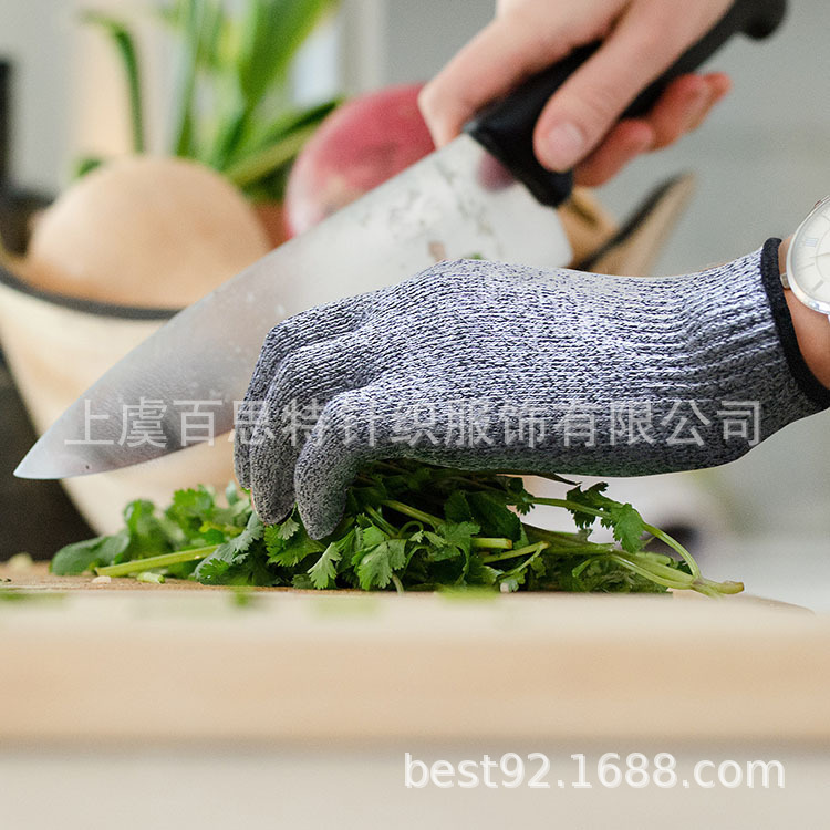 厂家直供货源5级防切割手套厨房安全耐磨手套劳保工作防切割手套