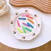 The new night light pentagram hair clip baby candy color clip a box of 10 installed physical store night market booth jewelry