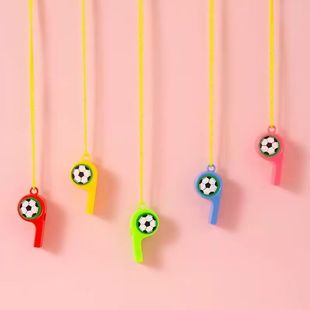 Football Whistle Plastic Referee Whistle Sports Kidsren's Outdoor Activities Cheering Toys Competition Cheering Rope Students