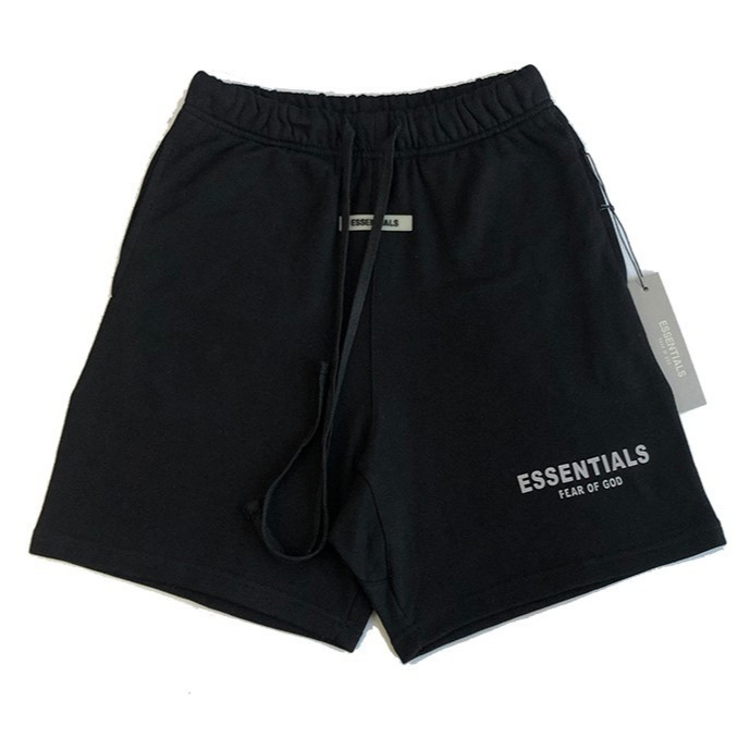 New FOG ESSENTIAL Letter Reflective Embroidery Limited Edition Shorts Casual Pants for Men and Women, available for dropshipping