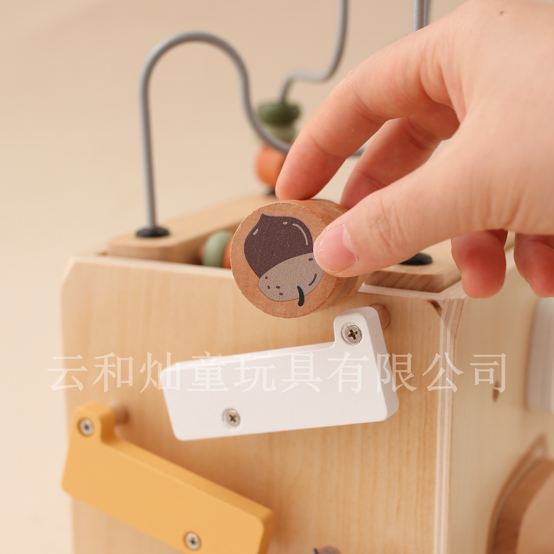 La nueva forma de cuentas de Amazon combina juguetes cinco en uno caja de madera ocupada juguetes cognitivos educativos para niños