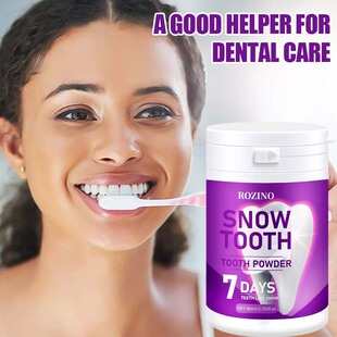 Cross-border 80ml tooth powder toothpaste for refreshing breath, removing yellow, removing smoke stains, removing halitosis and mild gum protection tooth powder