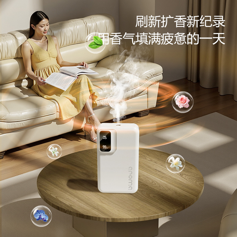 Compatible con la aplicación Mi Home, difusor de aromaterapia inteligente con luces de colores, máquina pulverizadora portátil con pantalla digital, en stock, funcionamiento silencioso.