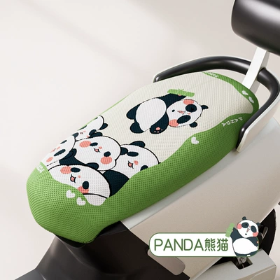 Cushion Cover Summer 3D Honeycomb Electric car cushion - green-panda-s