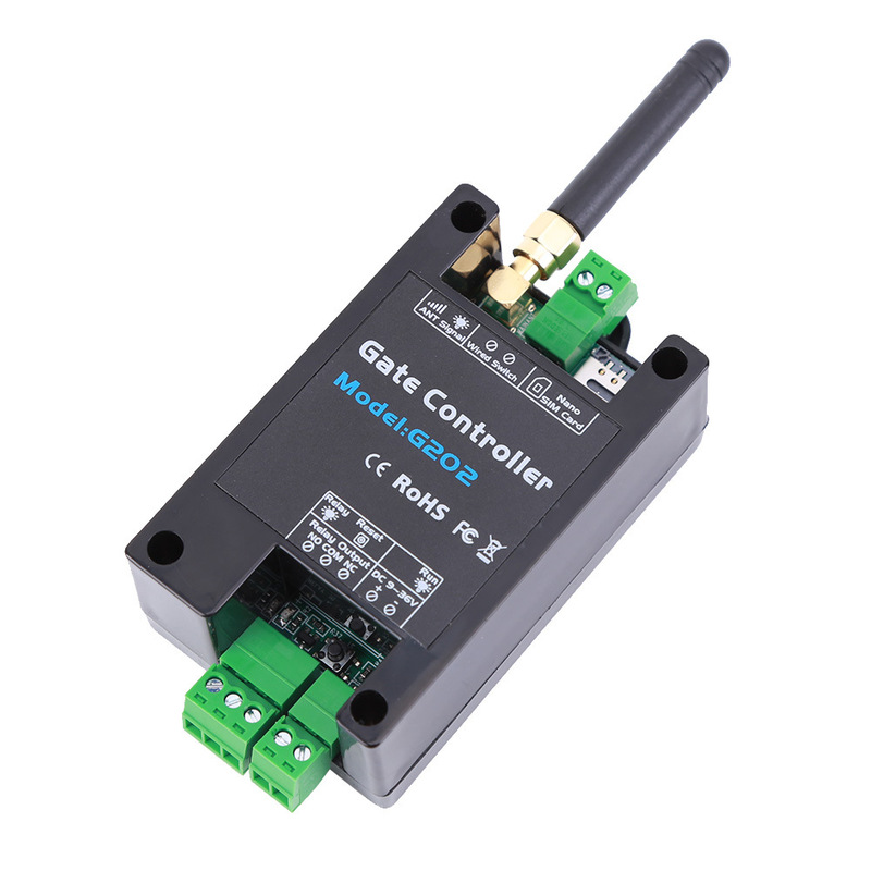 GSM リモートアクセス制御ゲートオープナーリレーコントローラ携帯電話リモートドアオープナースイッチ G202 アクセスコントローラ|undefined