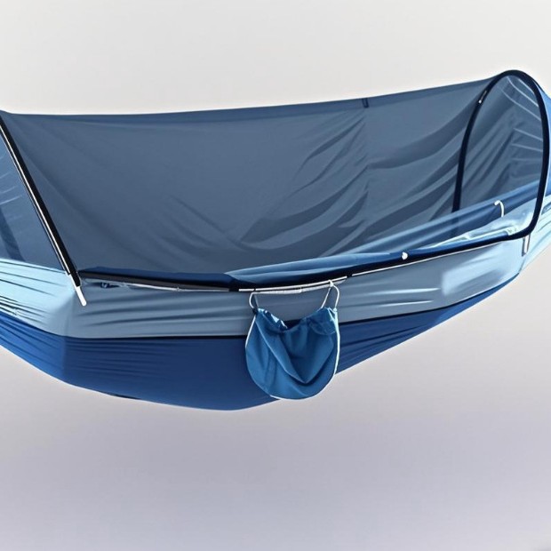 Puntal automático de apertura rápida mosquitera hamaca paraguas Columpio de tela al aire libre camping sala de ocio al aire libre Individual Doble mecedora