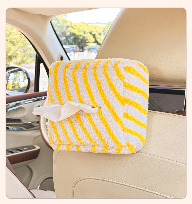 New Car Tissue Box, Simple Multi-Functional Hanging Tissue Box, Creative Tissue Hanging Bag, Car Interior Supplies