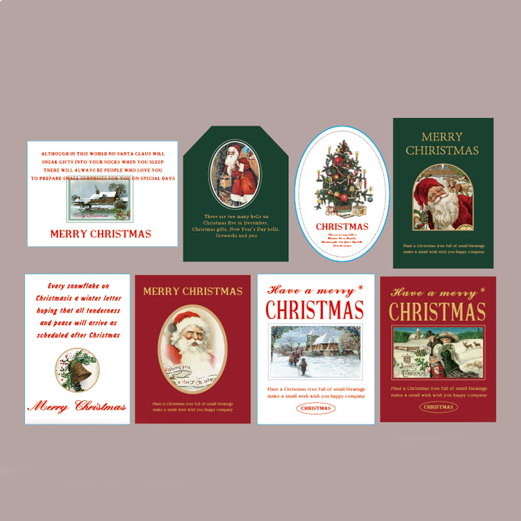 Navidad tarjetas de dibujos animados pastel horneado accesorios tarjetas de tarjetas de regalo tarjetas de regalo tarjetas de regalo