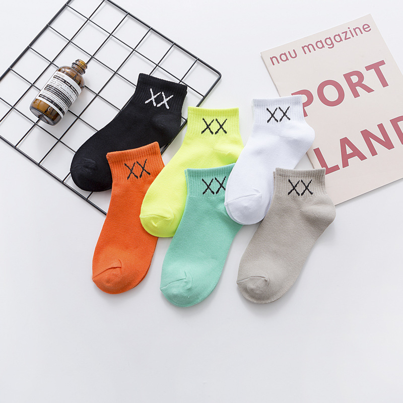 Sesame Street Kaws Joint Trendy Brand Socks Cotton Socks Short Socks Boat Socks Xx Street Hip-Hop Sports Socks