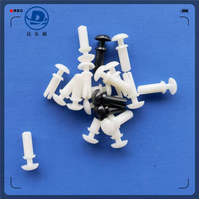 Фабрика прямые Нейлоновые Пластиковые заклепки женские мебельные винты полуполые заклепки вентилятор черные и белые пластиковые заклепки