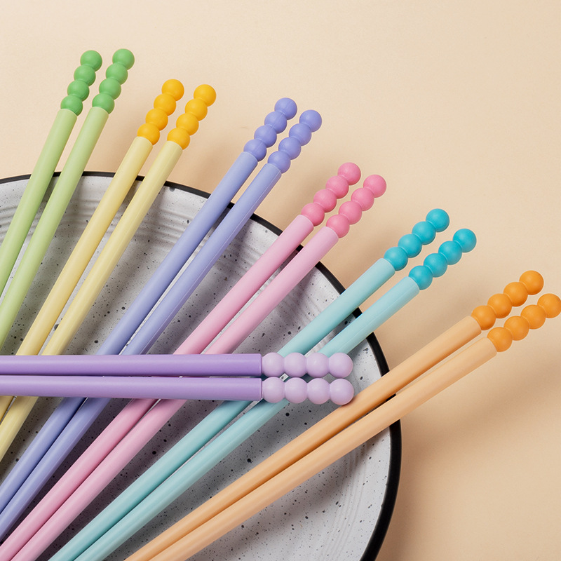 Creative Candied Hawthorn-Shaped Chopsticks Wholesale Food-Grade Alloy Chopsticks Catering Hotel Stalls Hot-Selling Multi-Color