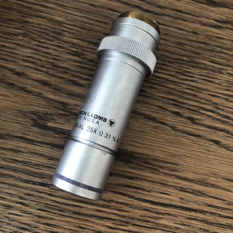 美国进口INDUSTRIAL 25X/0.31 N.A显微镜物镜 实物拍摄