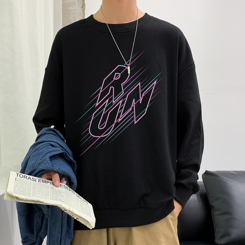 2022 Spring and autumn season Easy men's wear new pattern T-shirts Sweater man Korean Edition Trend jacket student lovers Teenagers