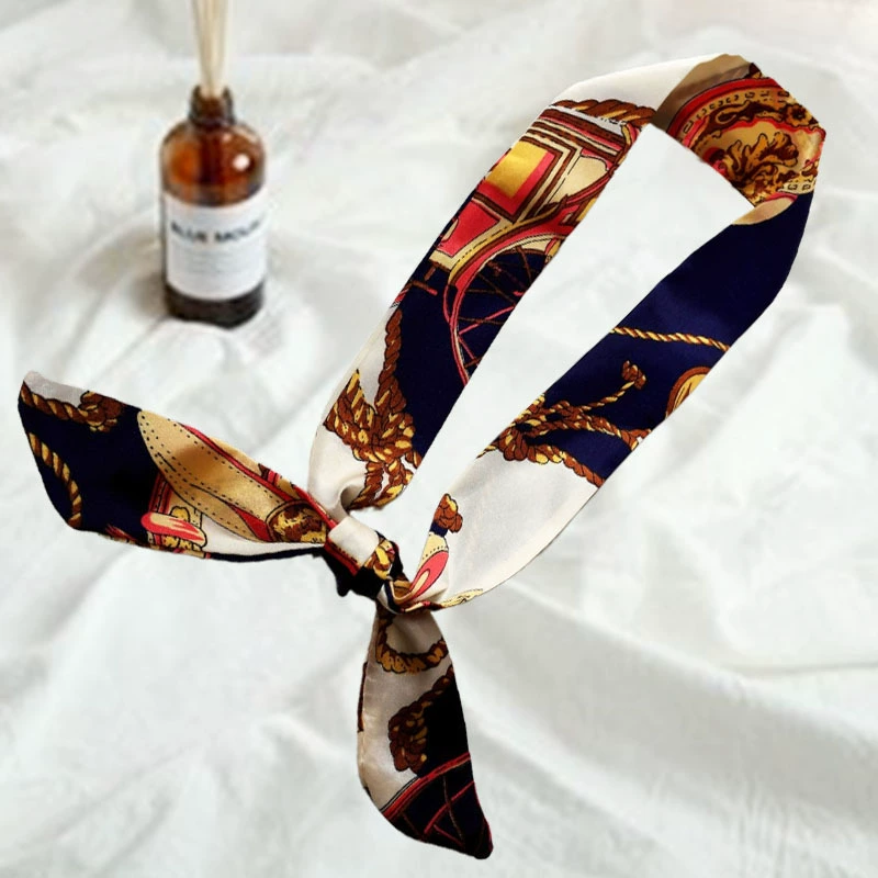 Корейский стиль всеподходящий длинный маленький шелковый шарф галстук сумка лук подарочная коробка лента ручной подарок украшение лента маленький шарф оптом