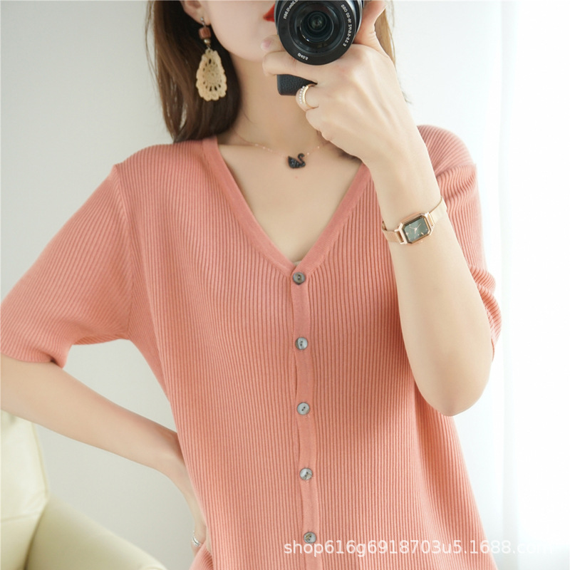Summer elegant knitted cardigan