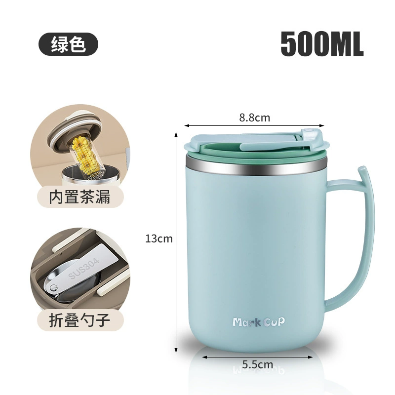粤帝斯 Direct supply 304 Stainless Steel Marg Cup Double -Layer -made heat -hot -baked coffee cup home tea leaky cup cross -border