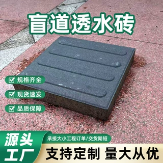 厂家直发透水砖普通透水砖300*300*50街道盲道砖高品质盲条砖批发
