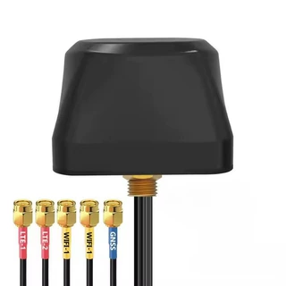 5合1防水双天线组合全球定位系统GSM 4G LTE 5g无线通信天线