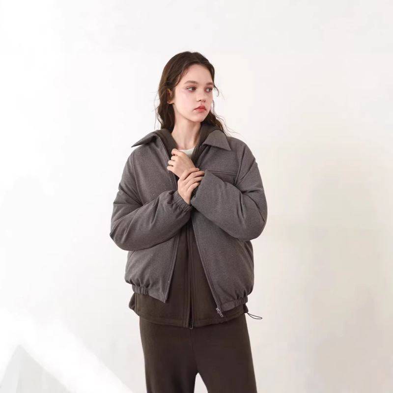 Winter 100% Wool Gold Sequin 95% White Goose down Thickened Jacket Casual Workwear 75890 Winter 100% Wool Gold Sequin 95% White Goose down Thickened Jacket Casual Workwear 75890