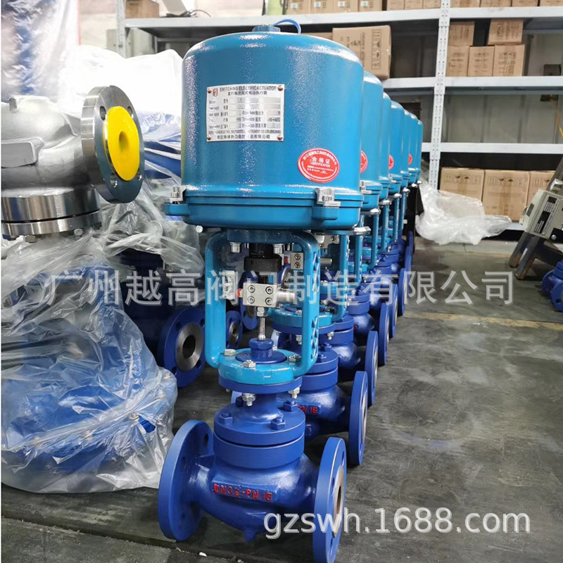 ZAZPF 电动单座衬氟调节阀 电动衬氟调节阀 电动耐腐蚀法兰调节阀