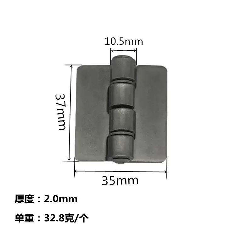 佛山厂家合页批发1.5寸电焊厚铰链铁 黑色无孔焊接合页点焊铰链