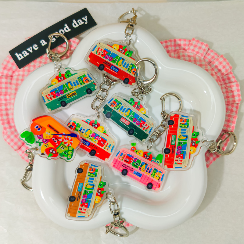 Bus M30 Mayday Bus Keychain Peripheral Material Pendant Acrylic Keychain Support Peripheral