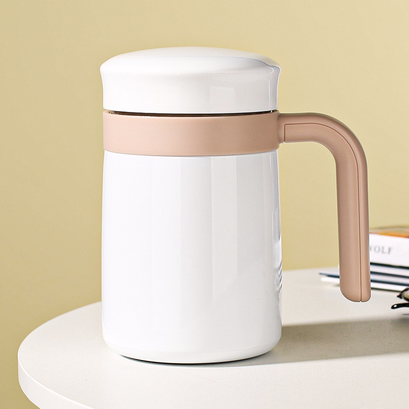 Taza de acero inoxidable doble cubierta de bebida directa taza de aislamiento térmico oficina de negocios taza de café de té sellado taza de agua portátil aislamiento al vacío