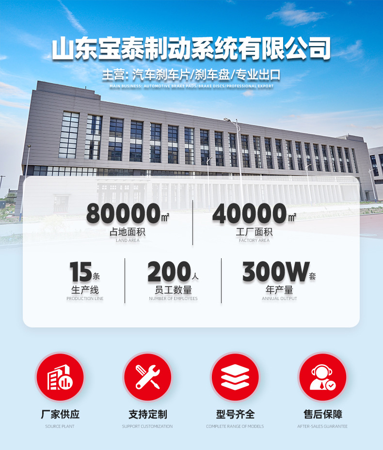 Amazon Oem Brake Pads, Front and Rear Ceramic Brake Pads, Manufacturers Supply Brake Pads Suitable for a Variety of Models