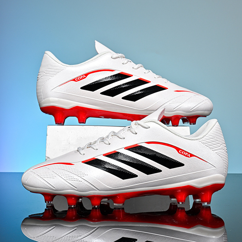 Tenis de Fútbol de Caña Baja para Entrenamiento Tacos Largos y TF Suela TPU y Gamuza Ligero image 12