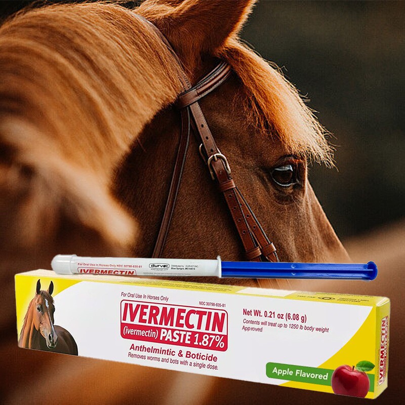 亚马逊热销 现货 凝胶马驱虫剂-苹果味膏-ivermectin paste|undefined