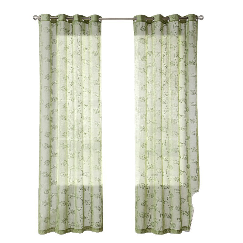 Nuevas cortinas transfronterizas de comercio exterior semisombrado cortinas verticales perforadas cortinas bordadas multicolores estadounidenses productos terminados