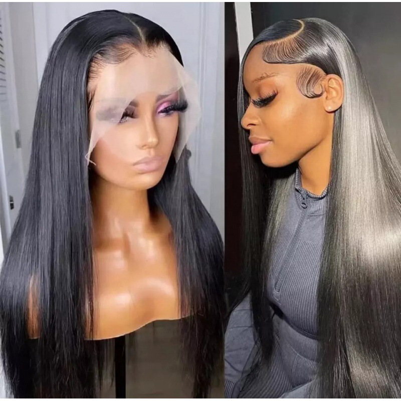 Lace Wig 13X4 Lace Frontal Wig Straight Human Hair with Bangs