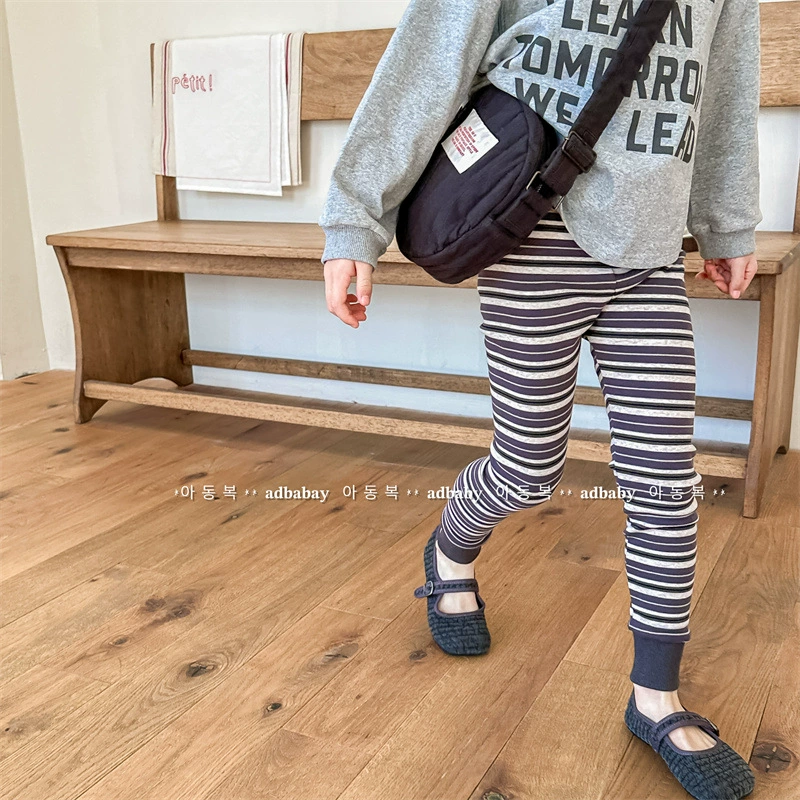 Детские осенние л leggings, брюки, детская одежда, корейский стиль