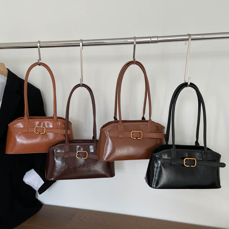High-Quality Faux Leather Kate Bag 2025 Spring/Summer New Niche Design Versatile Handbag Underarm Crossbody Women's Bag High-Quality Faux Leather Kate Bag 2025 Spring/Summer New Niche Design Versatile Handbag Underarm Crossbody Women's Bag