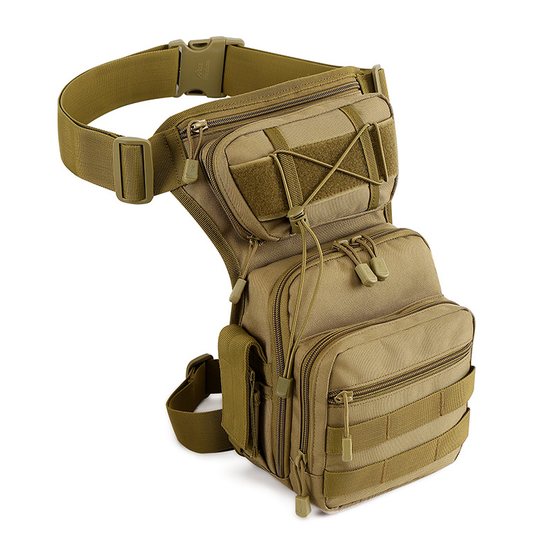 Precio de fábrica suministro versión mejorada bolsa de pierna táctica al aire libre ventiladores militares equipo bolsa de cintura bolsa de pesca multi-color opcional bolsa de cintura motorizada