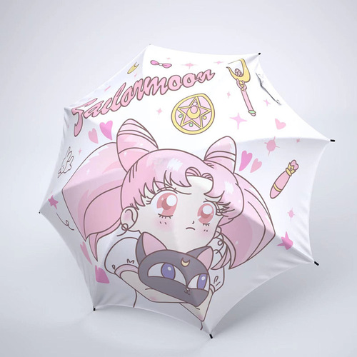 Sailor Moon Water Ice Moon Sun Umbrella Sun Umbrella Sunny Umbrella Sun Protection UV Anime Automatic Tri-fold Umbrella