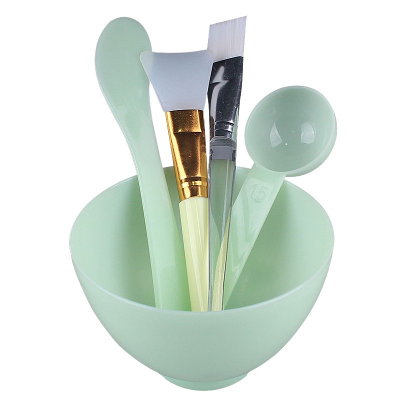 Máscara de silicona cepillo máscara palo cuchara medidora DIY máscara de belleza spa herramienta máscara Tazón traje CONJUNTO DE 5 piezas