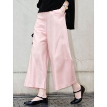 真丝双宫裤女S961秋季新款茧型宽松阔腿显瘦桑蚕丝八分裤