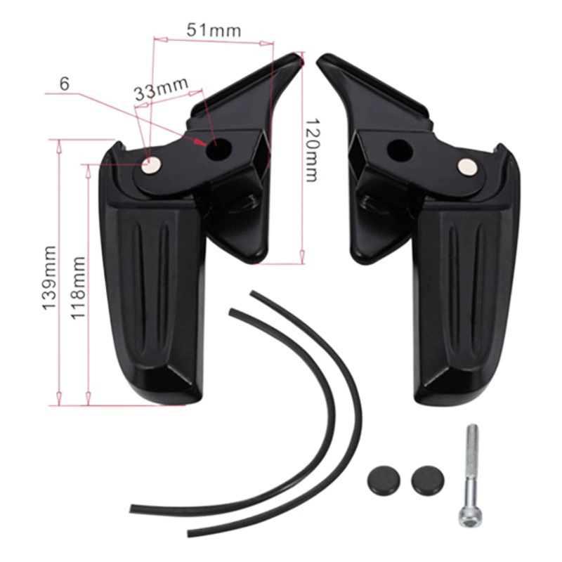 Применимо к аксессуарам для модификации заднего сиденья мотоцикла piagqiao Педаль в сборе PCX (заостренная) Складная Летающая педаль