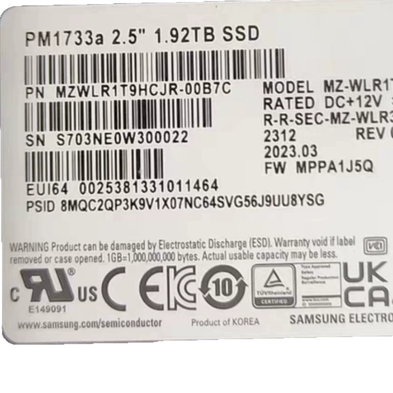 PM1733A Solid State Drive 1.92T