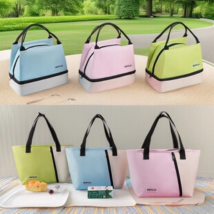Dopamine Color Lunch Bag for Work, Insulated Bag for Carrying Meals, Thickeneded Aluminum Foil Student Lunch Box Bag Wholesale Lunchbag