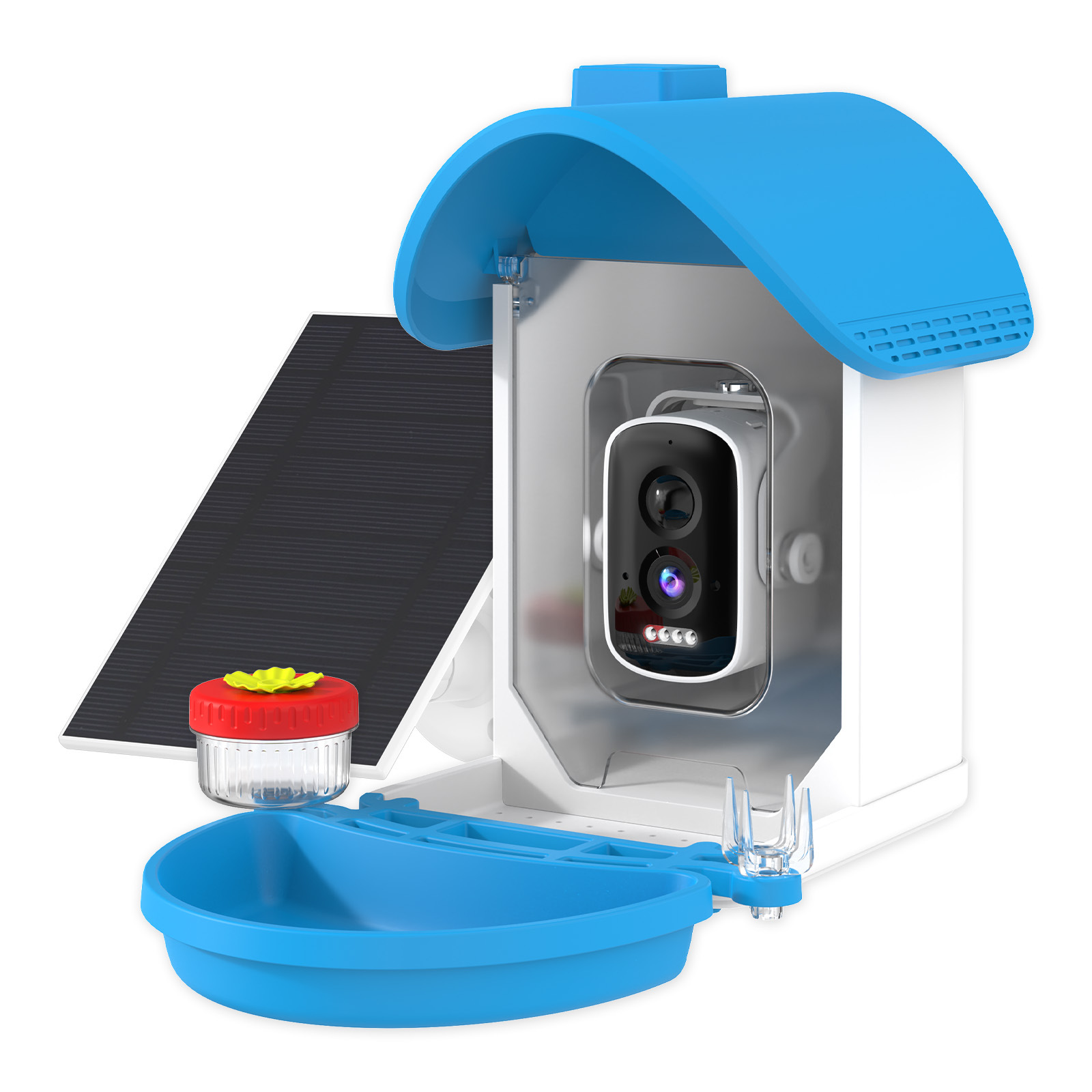 Fábrica de origen AI inteligente de alimentación de aves de la cámara identifica más de 10,000 especies de aves HD alimentador de mascotas explosión transfronteriza