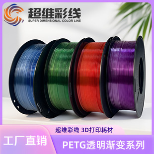 3D��ӡ�Ĳ�PETG͸���u׃�pɫ�ʺ羀��1.75mm�m��FDM���񄓾S�״�
