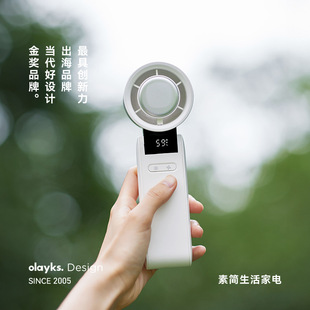 Olayks Instant Ice Wing High-Speed Handheld Fan Energy-Saving Powerful Wind Bladeless Turbine Mini Portable USB