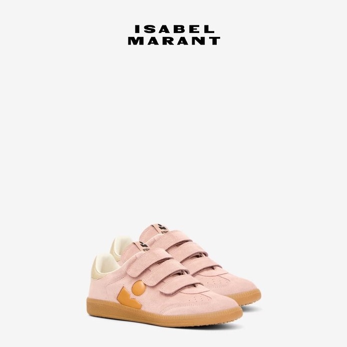 Popular Online Celebrity Sabel Marant 2025 Early Autumn New Beth Calfskin Low-Top Sneakers for Women