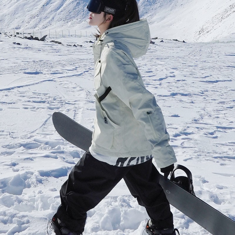 In stock, padded and thickened ski suits, unisex ski clothing set, windproof, water-repellent and warm.