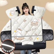 电动车挡风被冬季加绒加厚电瓶摩托车春秋四季通用防水防风罩冬