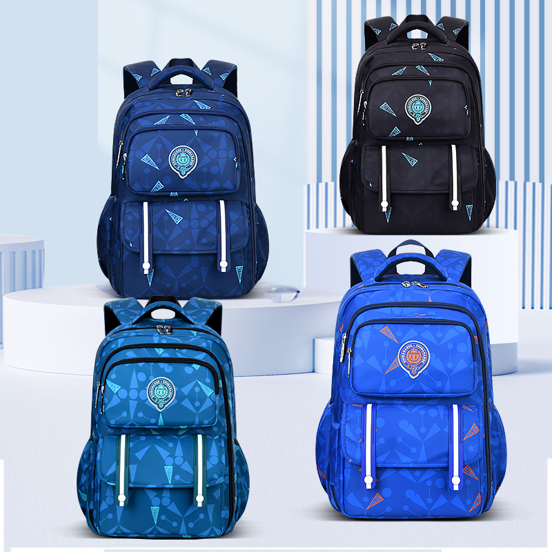 Mochila escolar de nuevo estilo para estudiantes de primaria, bolso casual simple para niños, mochila para estudiantes estilo refrigerador lateral de grado 1-3-6