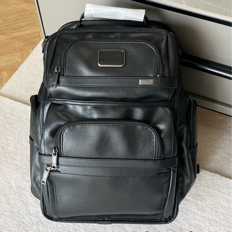 New Men's Full Leather Backpack, Business Travel, Casual Computer Bag, Commuting Business Trip Travel Backpack, Large Capacity New Men's Full Leather Backpack, Business Travel, Casual Computer Bag, Commuting Business Trip Travel Backpack, Large Capacity