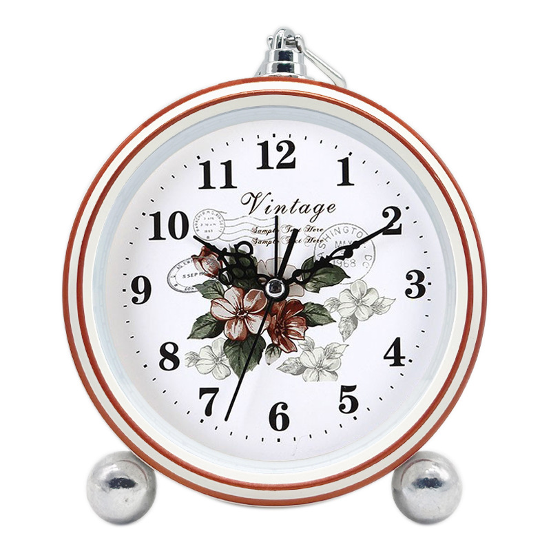 흰색 빈티지 브라운 플라워